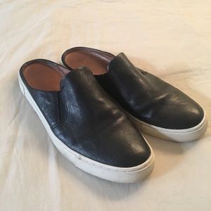 Frye tennis shoe slip on mules, 8.5